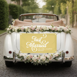 Banderole de voiture pour jeunes mariés