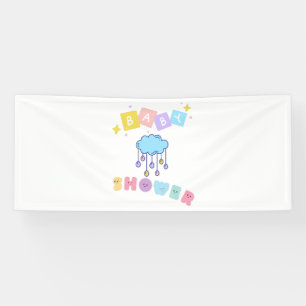 Banderole en vinyle 2,5x6 pour Baby Shower