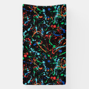 Banderole en vinyle Cool Party Paint Splashes 1,6x