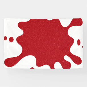Banderole personnalisée éclaboussure de paillettes