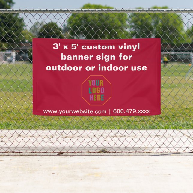 banderole personnalisée en vinyle pour usage extér (En situation)