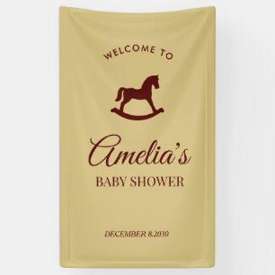 Banderole personnalisée pour Baby Shower Cheval à 
