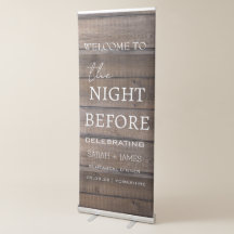 Bois rustique La nuit avant le dîner de répétition