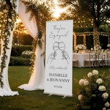 Custom Minimalist Engagement Party