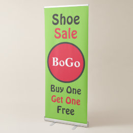 Banderole Rétractable Vente de chaussures BoGo