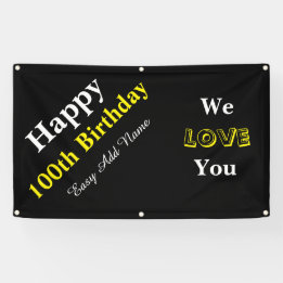 Banderoles 100th Anniversaire