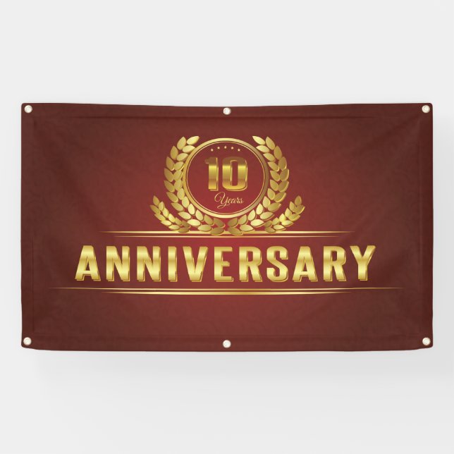 Banderoles 10 ans d'existence (Horizontal)