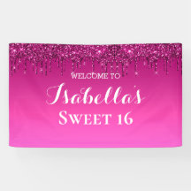 16 ans | Parties scintillant de séchage rose