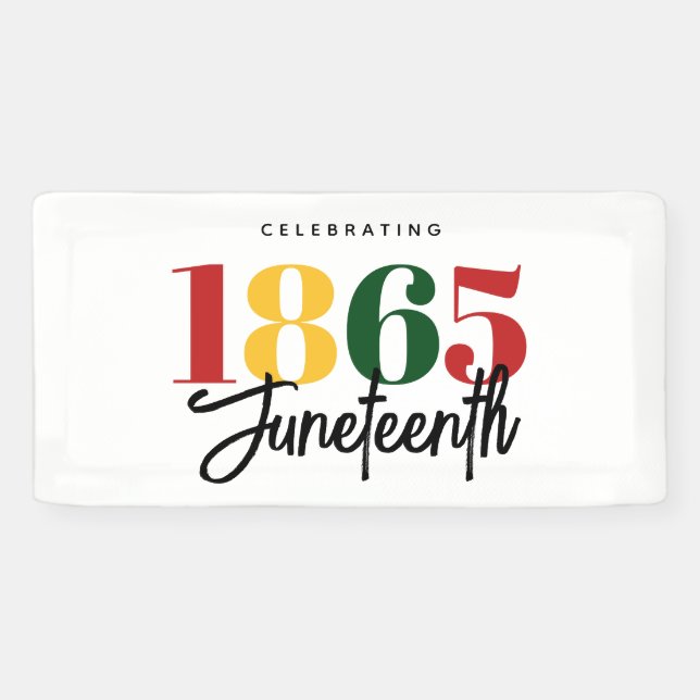 Banderoles 1865 Liberté Célébration de l'histoire noire (Horizontal)