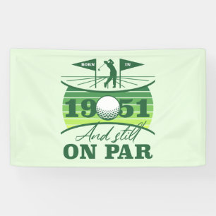Banderoles 1951 70e anniversaire de golf Lover