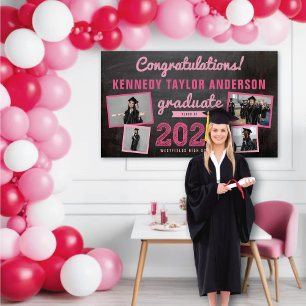Banderoles 2024 Croquis de tableau noir 4 Photo Graduation Pa