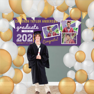 Banderoles 2024 Gras Croquis 3 Photo Collage Graduation Party