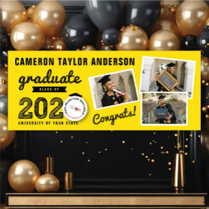 Banderoles 2024 Gras Croquis Trois Photo Collage Grad Party