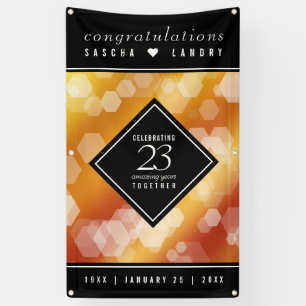 Banderoles 23e anniversaire de Mariage de Topaz impérial
