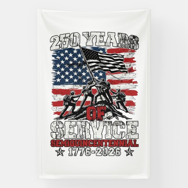 Banderoles 250 Ans de Service  (Verticale)