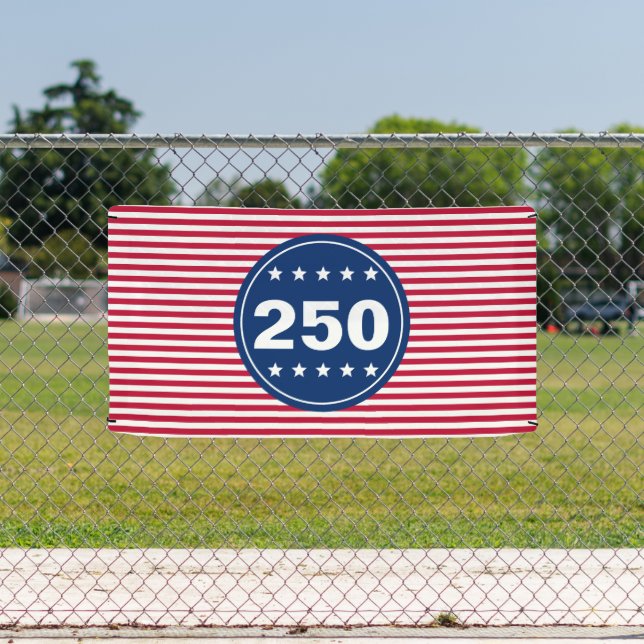 Banderoles 250 Stars and Stripes Red White and Blue Patriotic (Insitu)