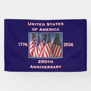 Banderoles 250e anniversaire USA Patriotique