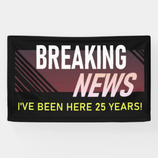 Banderoles 25 ans d'anniversaire de travail - Cadeau d'appréc
