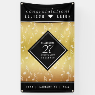 Banderoles 27e anniversaire du Mariage de musique