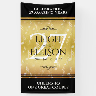 Banderoles 27e anniversaire du Mariage de musique