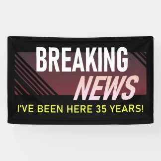 Banderoles 35e anniversaire de travail Trente-cinquième emplo