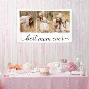 Banderoles 3 Collage photo Meilleure maman jamais