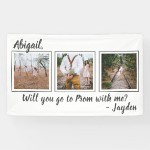 Banderoles 3 Photo Prom ou HOCO Proposition Cute Promposa Idé