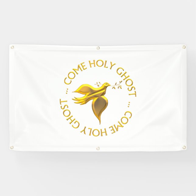 Banderoles 3D D D D'Or Venez Esprit Saint (Horizontal)