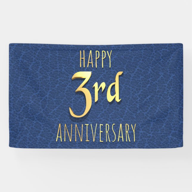 Banderoles 3e anniversaire (Horizontal)