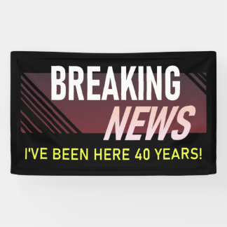 Banderoles 40 ans d'anniversaire de travail 40e employé