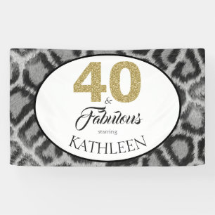 Banderoles 40 et anniversaire de coutume fabuleuse