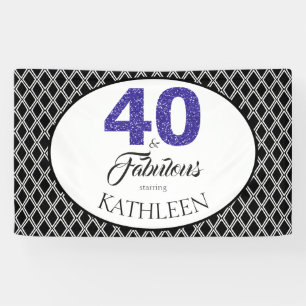 Banderoles 40 et fabuleuse coutume 40e anniversaire