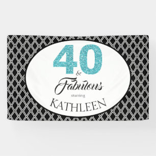 Banderoles 40 et fabuleuse coutume 40e anniversaire