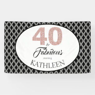 Banderoles 40 et fabuleuse coutume 40e anniversaire