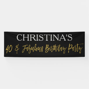 Banderoles 40 et Fabuleux bandeau d'anniversaire