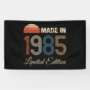 Banderoles 40e anniversaire Vintage 1985