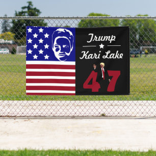 Banderoles 47 Trump Kari Lake 2024