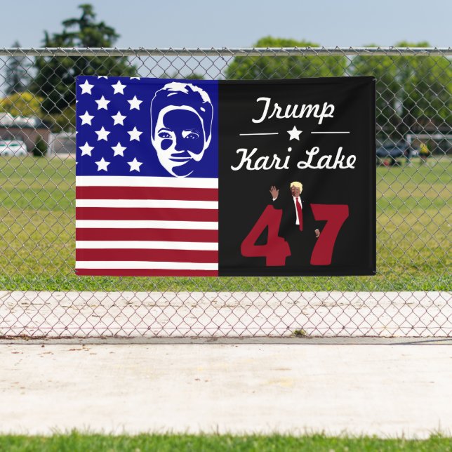 Banderoles 47 Trump Kari Lake 2024 (Insitu)