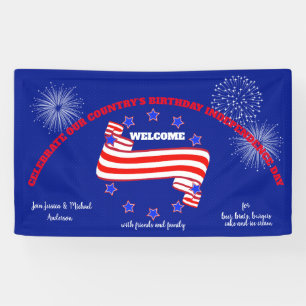 Banderoles 4 juillet anniversaire Etats-Unis de l'Amérique