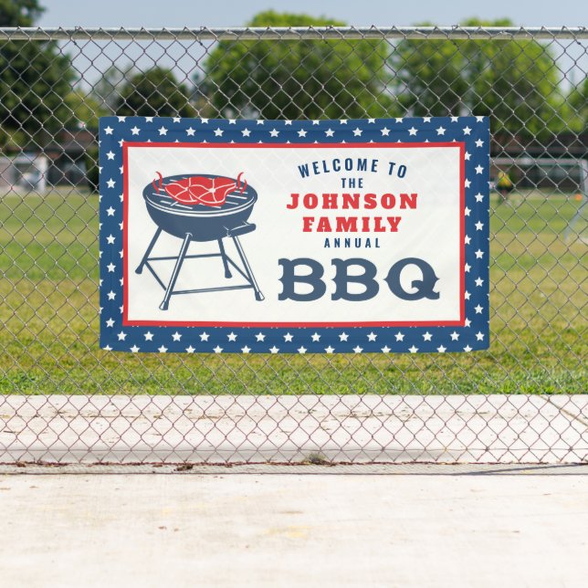 Banderoles 4 juillet barbecue Grill Réunion familiale personn (En situation)