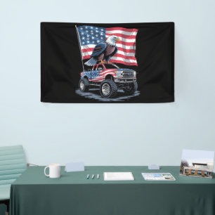 Banderoles 4 juillet Drapeau américain patriotique aigle USA 