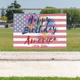 Banderoles 4 juillet Joyeux Anniversaire Amérique États-Unis