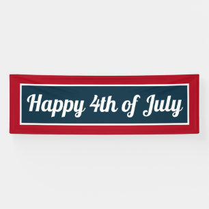 Banderoles 4 juillet Red White Blue