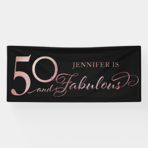 Banderoles 50 et Fabuleux anniversaire