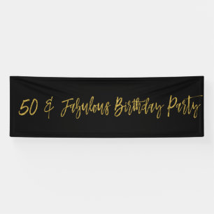 Banderoles 50 et Fabuleux bandeau d'anniversaire
