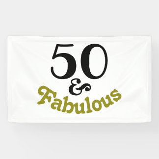 Banderoles 50 et Fabuleux fête d'anniversaire