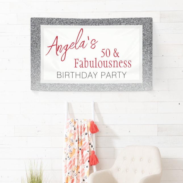 Banderoles 50 et Script de fabulence 50e anniversaire (En situation)