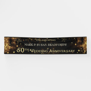 Banderoles 50E Anniversaire Mariage, Matches Invitation