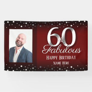 Banderoles 60 ans et fabuleuse photo Confetti