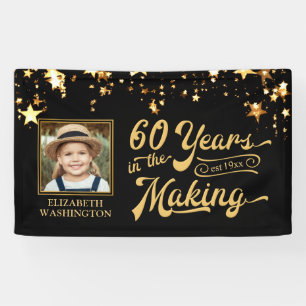 Banderoles 60e anniversaire 60 ans dans la fabrication des ét